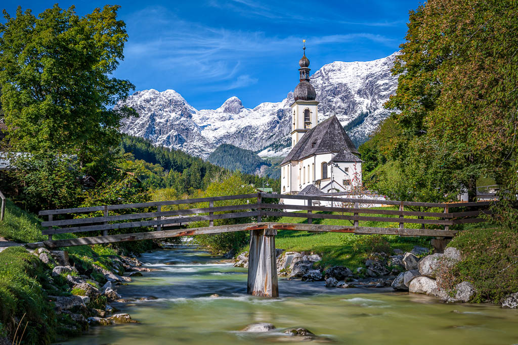 Wandbild | Kirche von Ramsau im Berchtesgadener Land