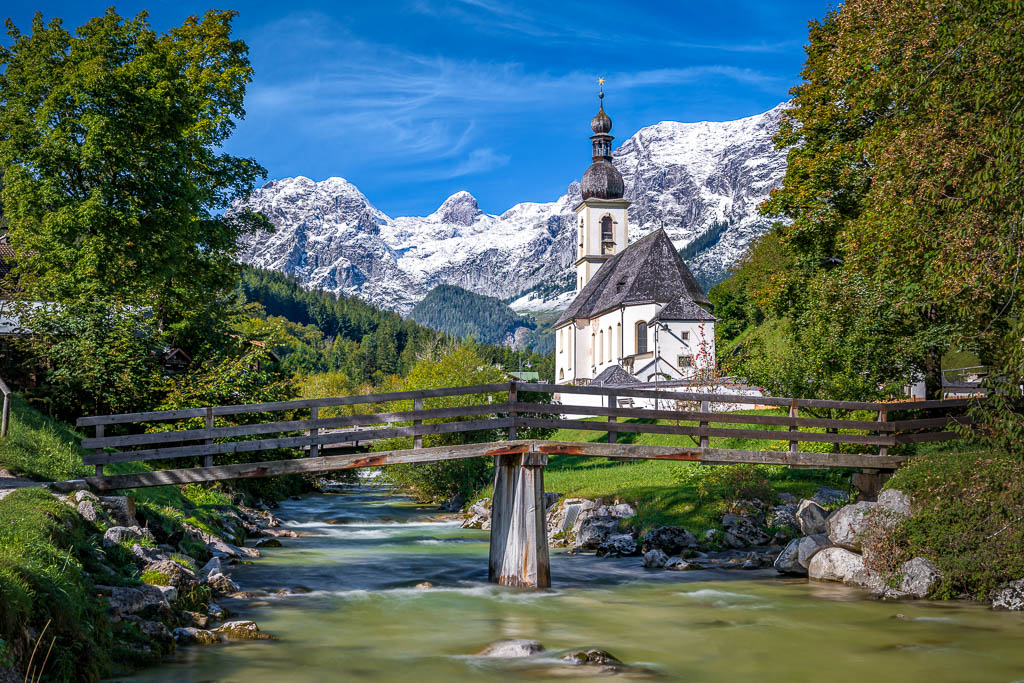 Wandbild | im von Ramsau Land Kirche Berchtesgadener