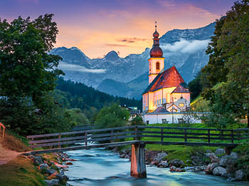 Church of Ramsau in Berchtesgadener Land