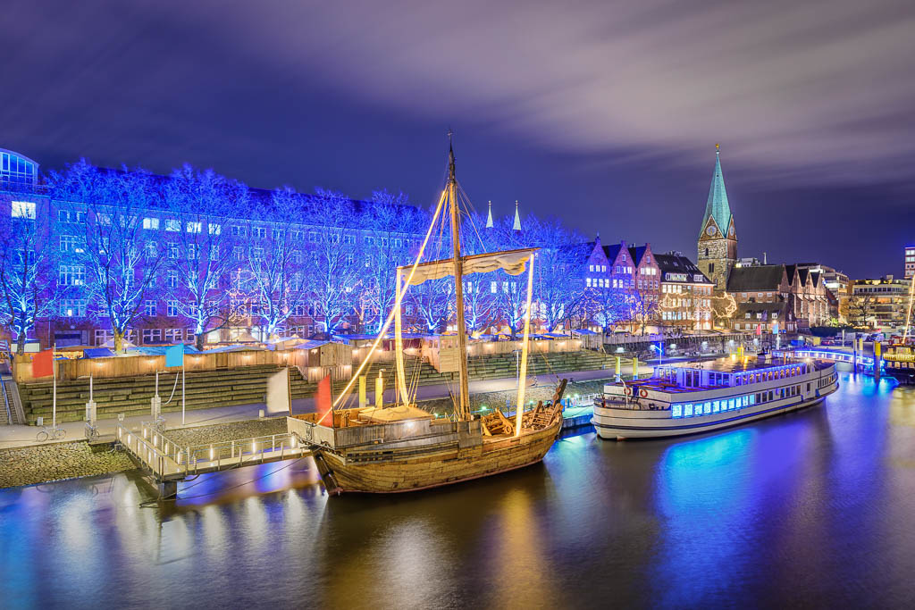 Christmas illumination in Bremen