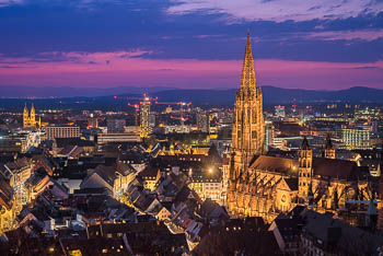 Freiburg at night