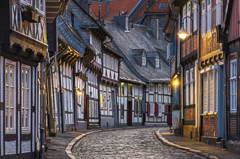 Altstadt von Goslar bei Nacht