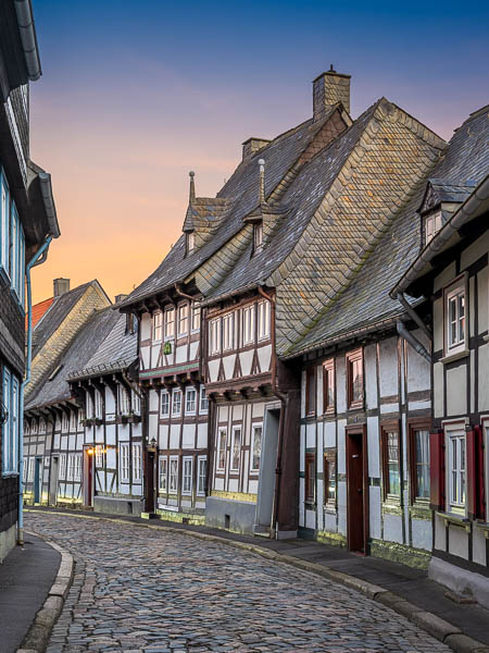 Old town of Goslar, Germany, illuminated by the evening sun by Michael Abid