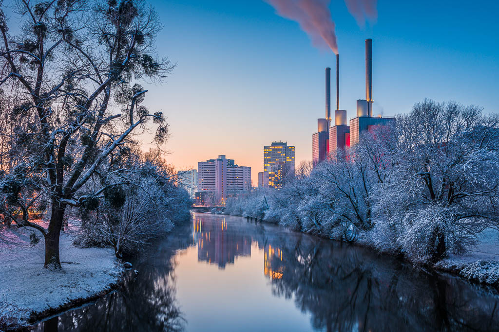 Winter sunrise in Hannover