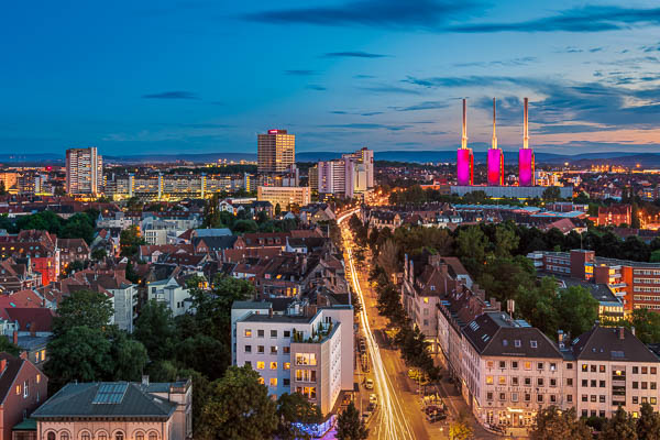 Skyline of Hannover, Germany during sunset by Michael Abid