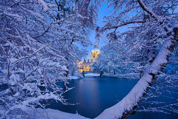 Rathaus von Hannover im Winter