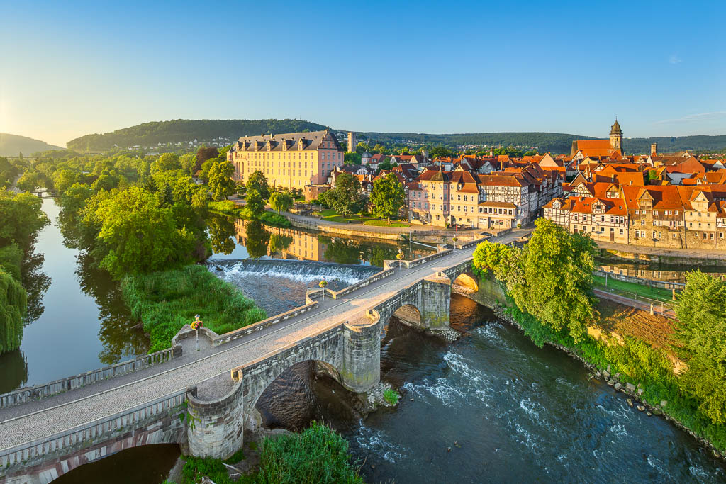 Hannoversch Münden Altstadt Luftaufnahme
