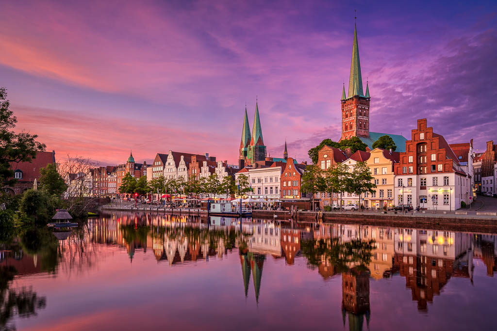 Sunset in Lübeck