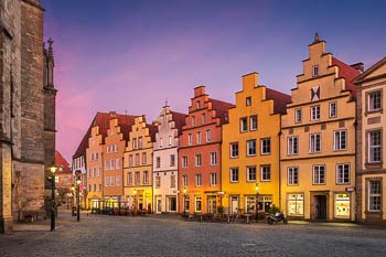 Giebelhäuser am Marktplatz in Osnabrück