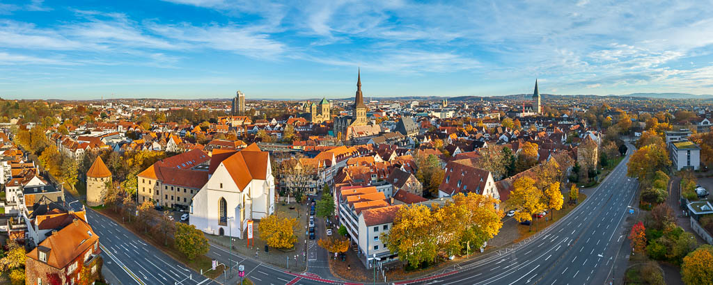 Panorama der Altstadt von Osnabrück