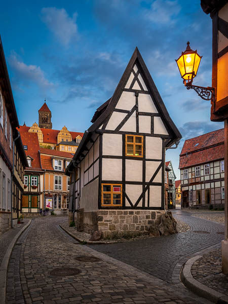 Old town of Quedlinburg, Germany at night by Michael Abid