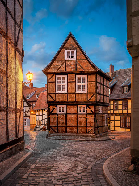 Old town of Quedlinburg, Germany at night by Michael Abid