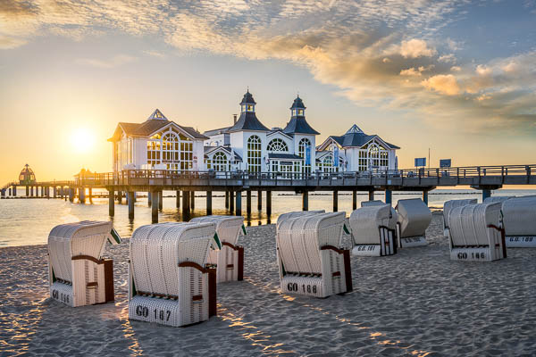 Sunrise at the Sellin Pier on the Rügen island, Germany by Michael Abid