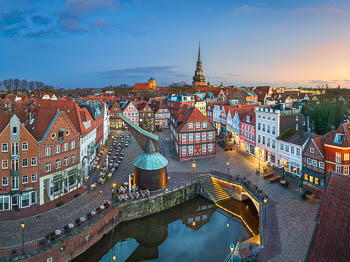 Historischer Hafen in Stade