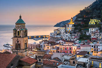 Sunset in Amalfi