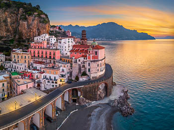 Sunrise in Atrani at the Amalfi Coast