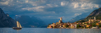 Panorama von Malcesine am Gardasee