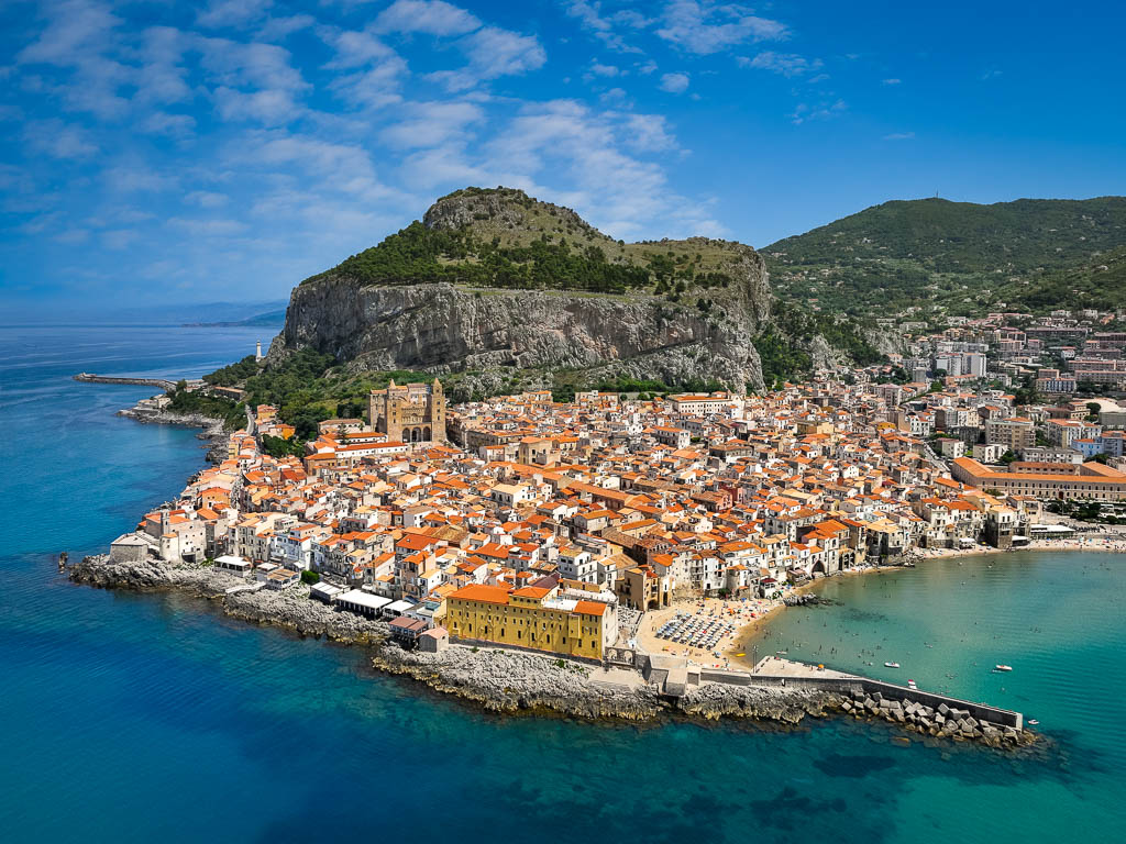 Luftbild von Cefalu