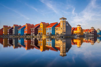 Colorful buildings in Groningen