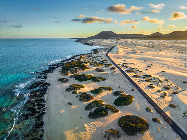 Sand dunes on Fuerteventura, Canary Islands, Spain by Michael Abid