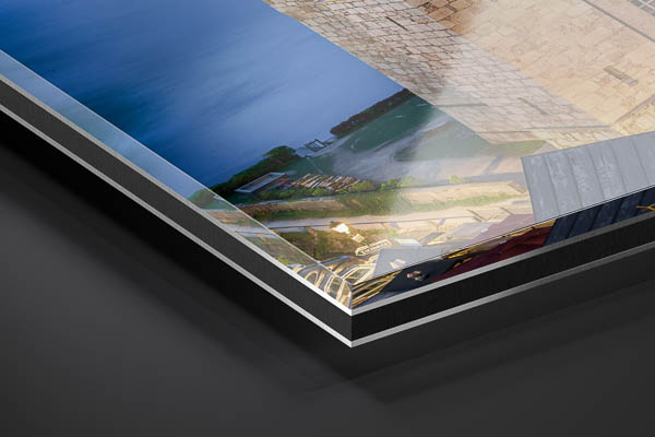 Acrylic Glass - Mountain village Hallstatt in Austria