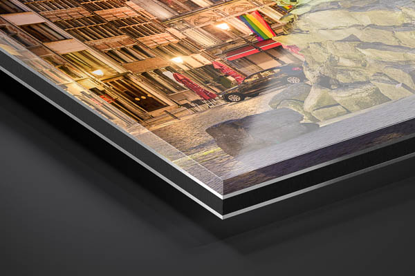 Acrylic Glass - Grote Markt in Antwerp at night