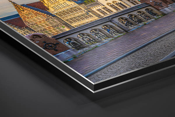Metal Print - Panorama of the old town of Ghent