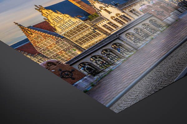 Fine Art Print - Panorama of the old town of Ghent