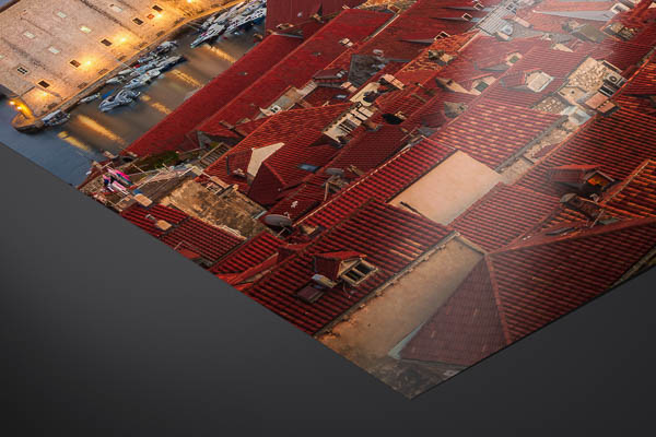 Kunstdruck / Poster | Altstadt von Dubrovnik zum Sonnenuntergang