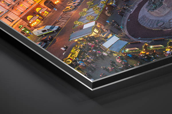 Metal Print | Christmas market in Prague