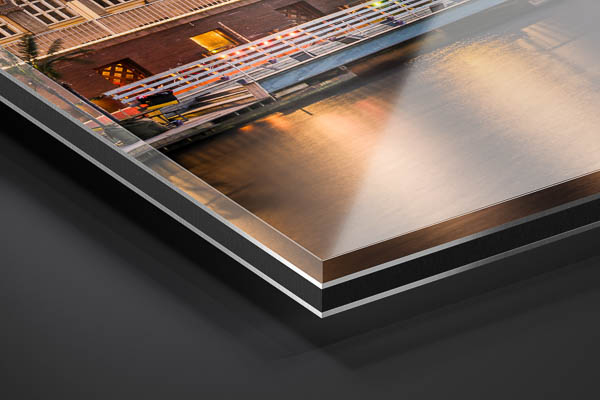 Acrylic Glass - Sunset skyline of Copenhagen