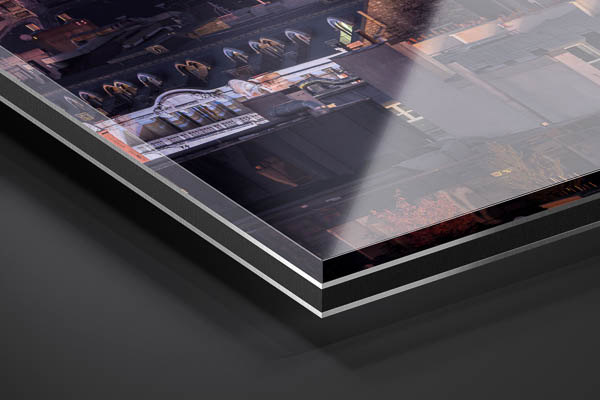 Acrylic Glass | Night skyline of Paris