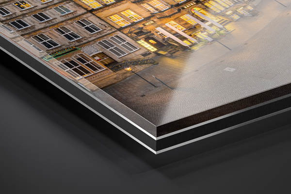 Acrylic Glass | Market square of Bremen at night
