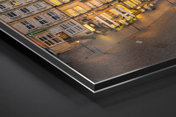 Metal Print | Market square of Bremen at night