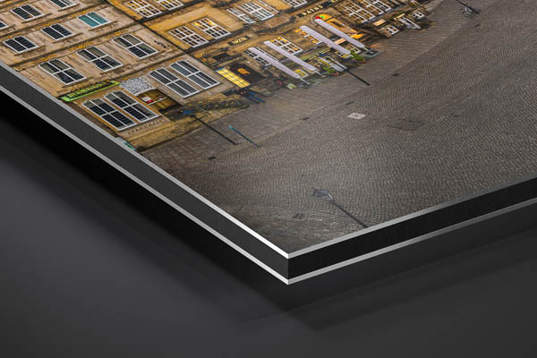 Metal Print - Market square of Bremen at sunset