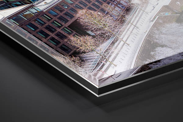 Acrylic Glass | Schlachte in Bremen on a winter day