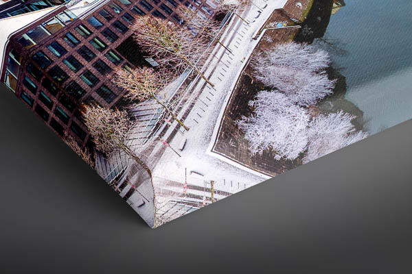 Canvas | Schlachte in Bremen on a winter day