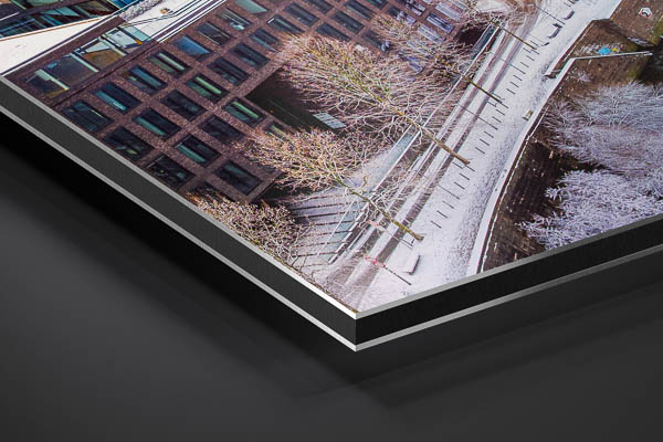 Metal Print | Schlachte in Bremen on a winter day