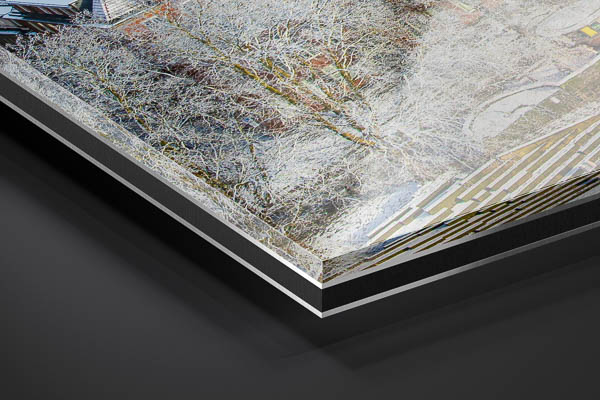 Acrylglas | Schlachte in Bremen an einem Wintertag