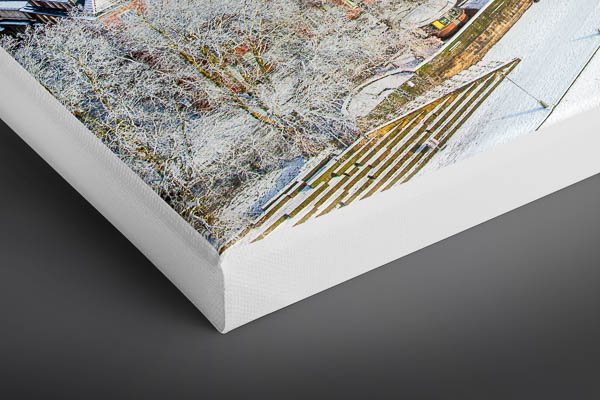 Leinwand | Schlachte in Bremen an einem Wintertag