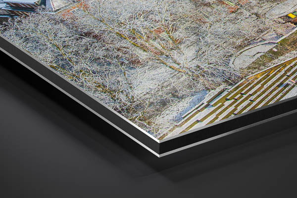 Alu-Dibond | Schlachte in Bremen an einem Wintertag