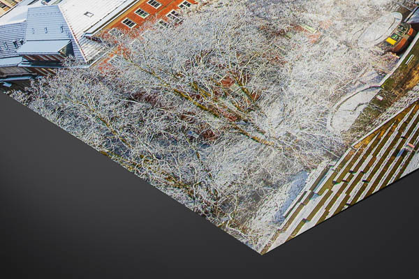 Kunstdruck / Poster | Schlachte in Bremen an einem Wintertag