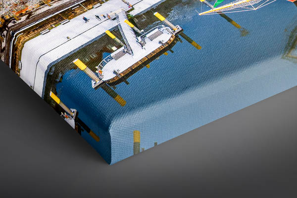 Canvas | Schlachte in Bremen on a winter day