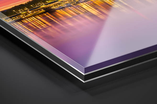 Acrylic Glass | Schlachte in Bremen at sunset