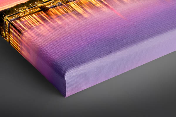 Canvas | Schlachte in Bremen at sunset