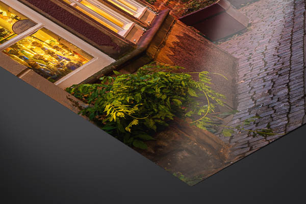 Kunstdruck / Poster | Schnoor in Bremen bei Nacht