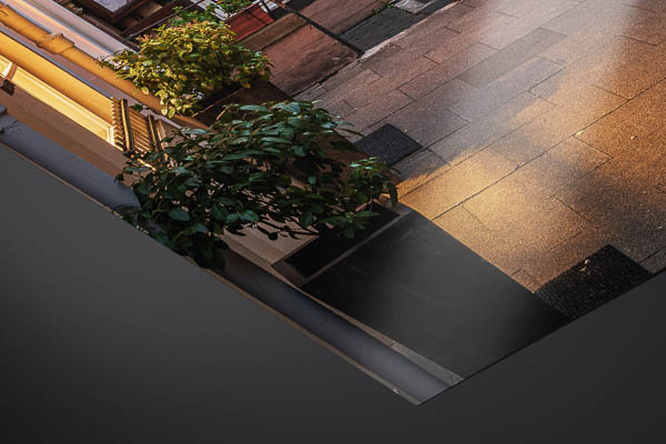 Kunstdruck / Poster | Sonnenaufgang im Schnoor, Bremen