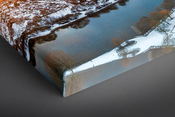 Leinwand | Weserstadion in Bremen bei einem Wintersonnenuntergang