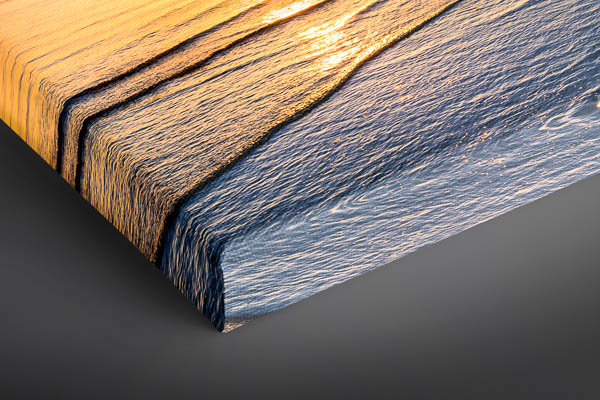 Canvas | Sunset at the Weser in Bremerhaven