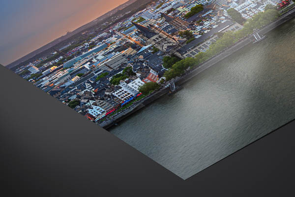 Fine Art Print | Panorama of Cologne at sunset